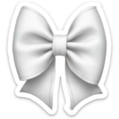 white bow sticker