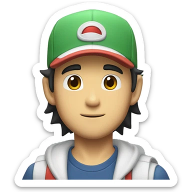 Ash Ketchum sticker