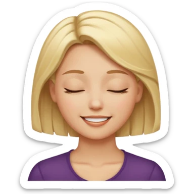 keep the last image identical except for making the eyes closed sticker