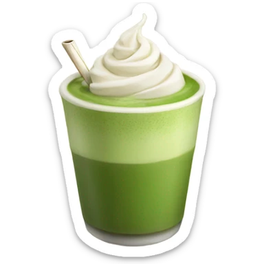 Matcha latte  sticker
