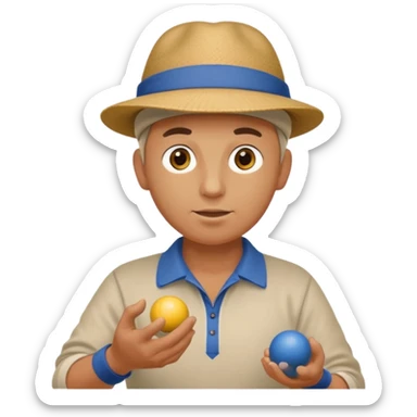 jouer de petanque sticker