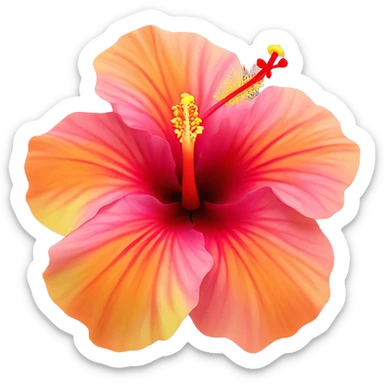 Hibiscus sticker