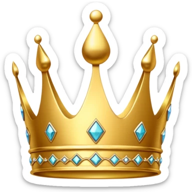 Y2K crown  with the words spoiled  sticker