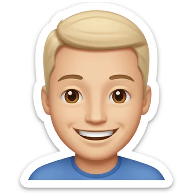 make him smile a bit more sticker