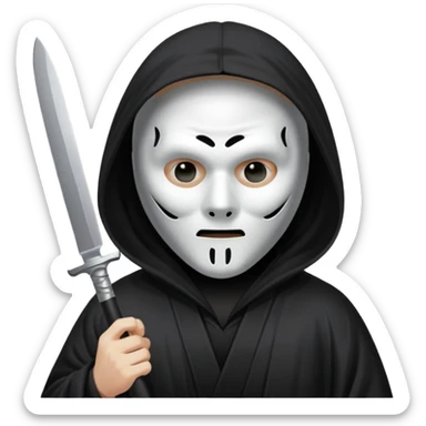 Ghostface from scream  sticker