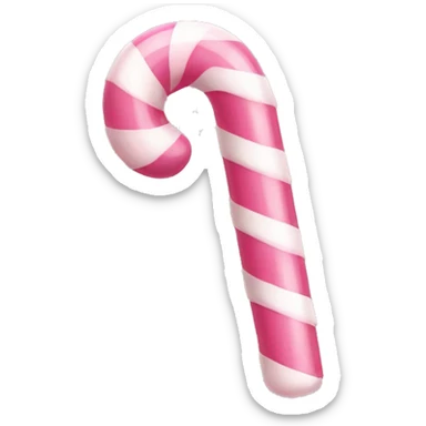 Light pink candy cane sticker
