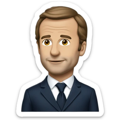 Macron France président  sticker
