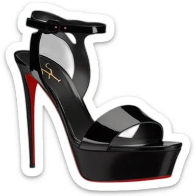 Ysl heel sandal TRIBUTE PLATFORM SANDAL black PATENT LEATHER sticker
