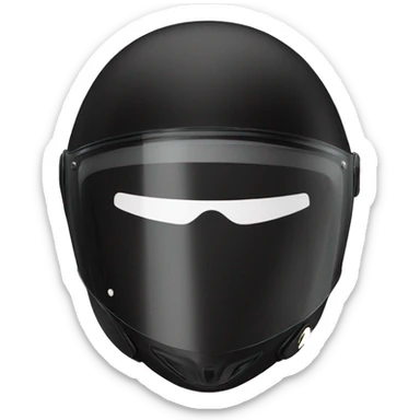 black AGV bike helmet sticker