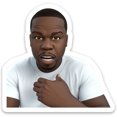 confident boy in white shirt sticker