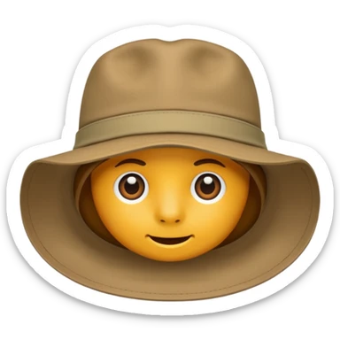 safari hat sticker