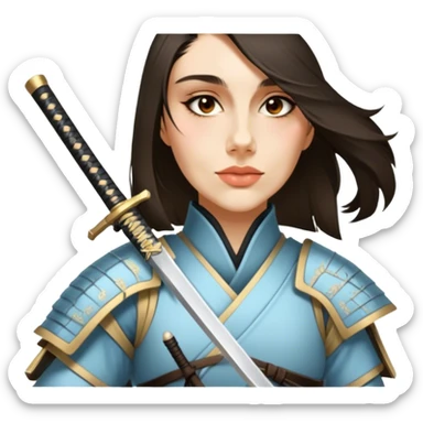 Elegant Samurai sticker