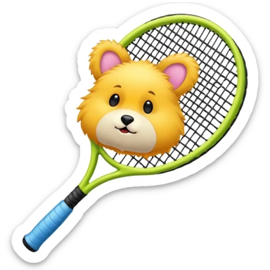 Tennis-Racket Animals sticker