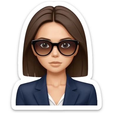 victoria beckham with sunglasses sticker