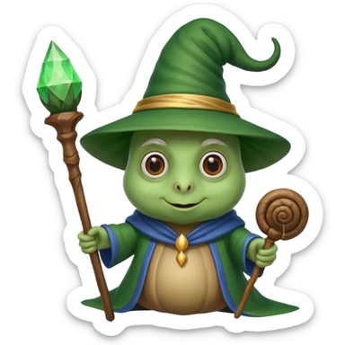 snail wizard sticker