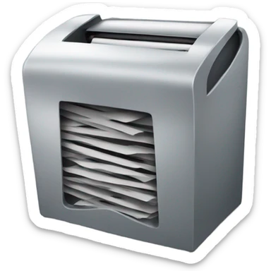 paper shredder sticker