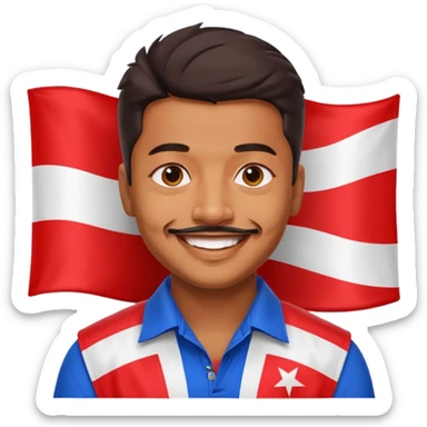 vijay thalapathy  le drapeau TVK sticker