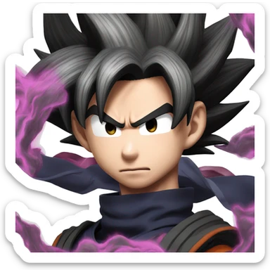 Goku black diciendo amor sticker