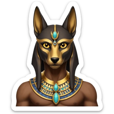 Anubis from Egyptian Gods sticker