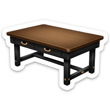 TABLE black sticker