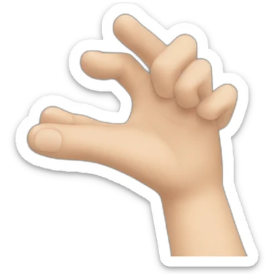 des mains qui font le signe pause sticker