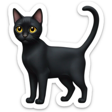 Bombay Cat Full Body sticker