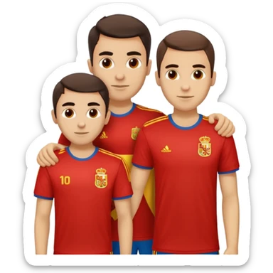 PEDRI Gavi and Lamine Yamal Spain t -shirt uros 2024 sticker
