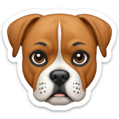Boxer dog sticker