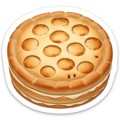 round focaccia without seasoning sticker