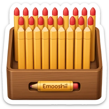 match sticks box sticker