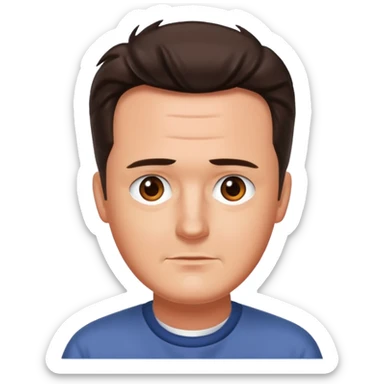 chandler bing of friends sticker