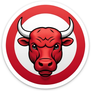 Chicago bulls el logo sticker