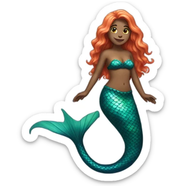 full body mermaid sticker