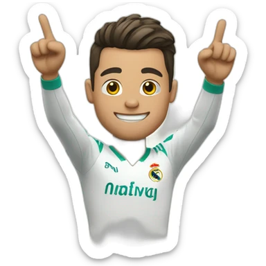 cristiano signature celebration sticker