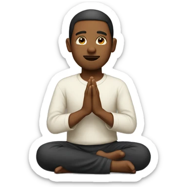 A men which pray  sticker