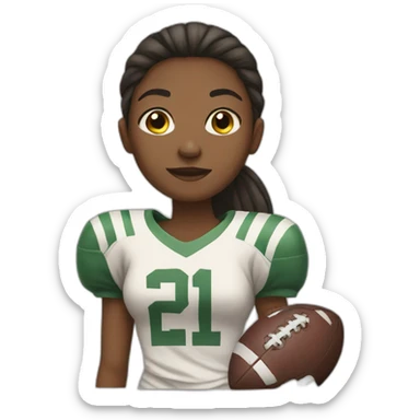girl play football sticker