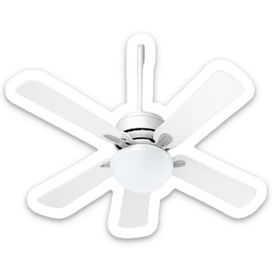 create a white ceiling fan emoji sticker