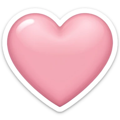 baby pink heart sticker