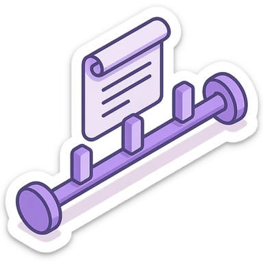 "Timeline", "history" no text, with the colors: Primary Purple:  #8B5CF6
  Light Purple:    #A78BFA sticker