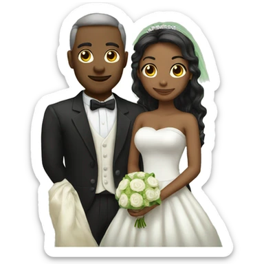 marriage gren sticker