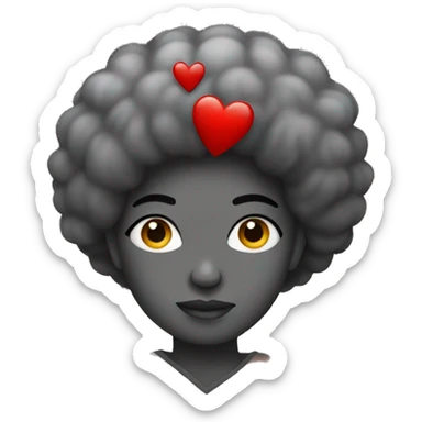 A heart in the style of Afro culture sticker