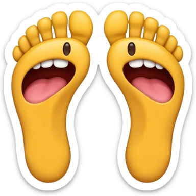 Des pieds avec une langue  sticker