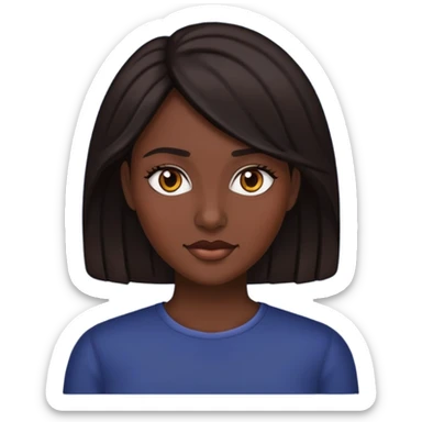 Melena morena sticker