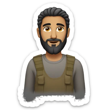 Hot Afghan man with beard sticker