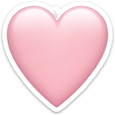 Light pink heart sticker