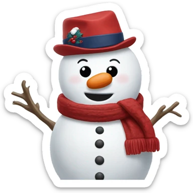 snowman with university of arizona hat sticker