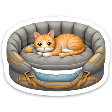 empty cat bed sticker
