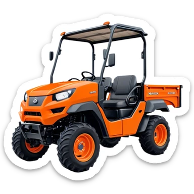 Farm Utility Vehicle (UTV) - Kubota RTV-XG850 (Model Year: 2021) (Iconic colour: Orange) sticker