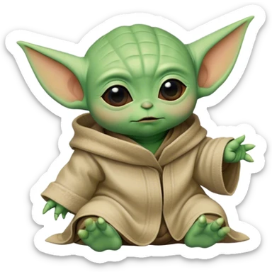 baby yoda sticker