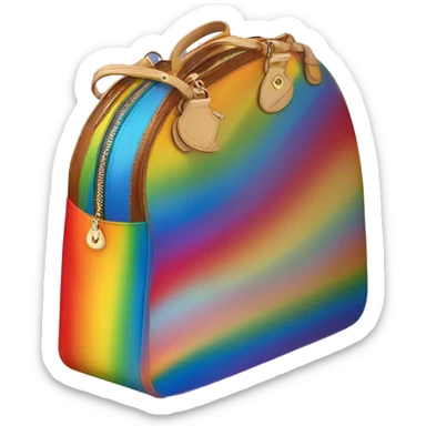 rainbow louis vitton bag  sticker